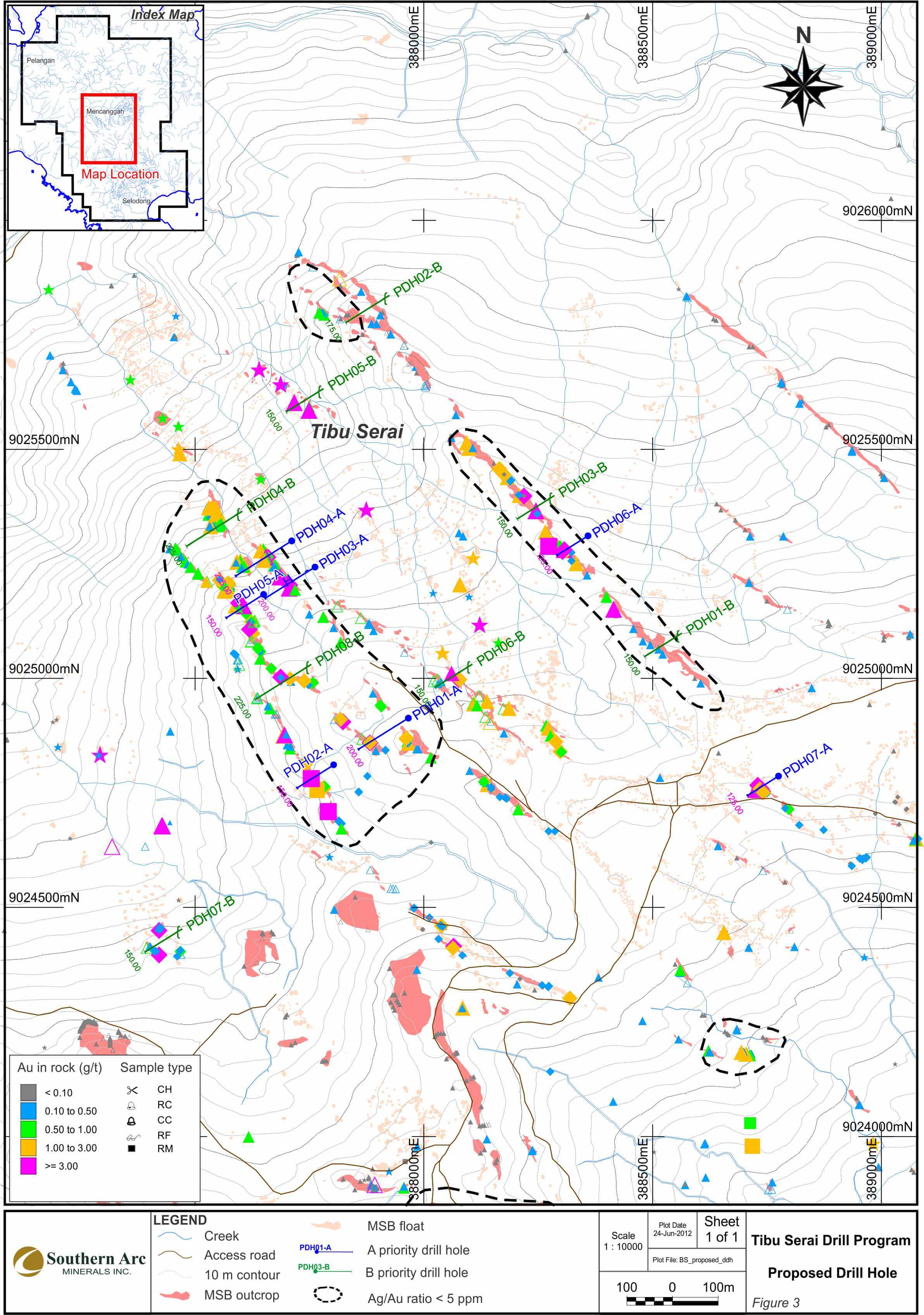 Tibu Serai Drill Targets
